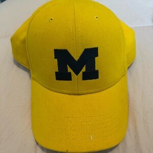 Yellow Cap with Black 'M' Logo